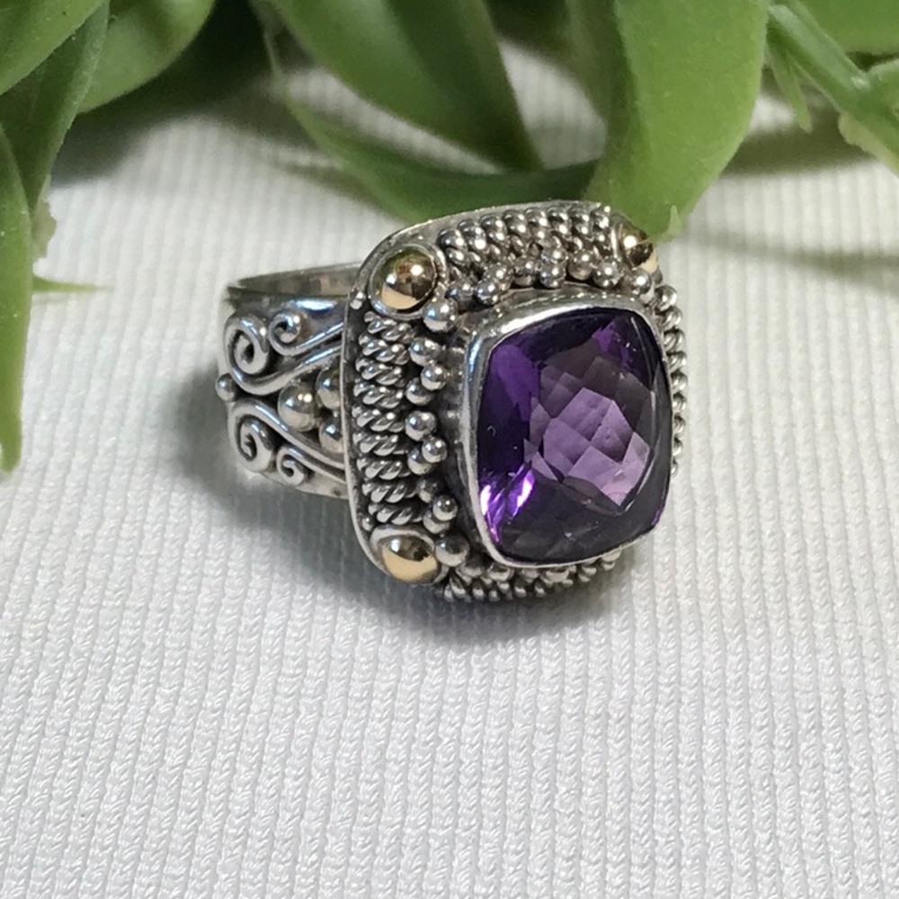 Beautiful Amethyst Handcrafted Ring - image 1